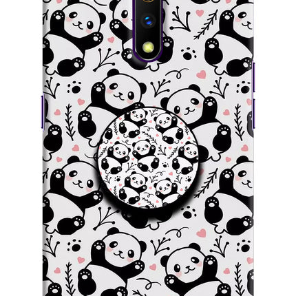 Cute Panda Realme X Pop Case by Casekaro