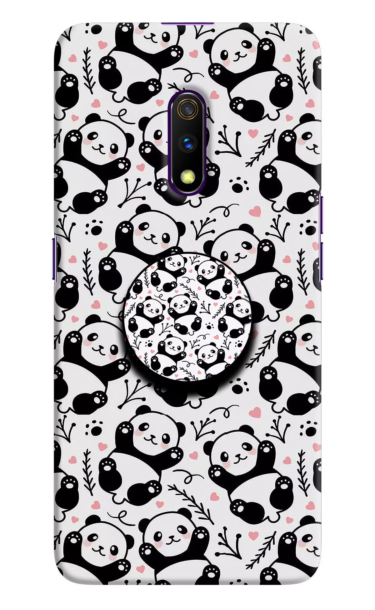 Cute Panda Realme X Pop Case by Casekaro
