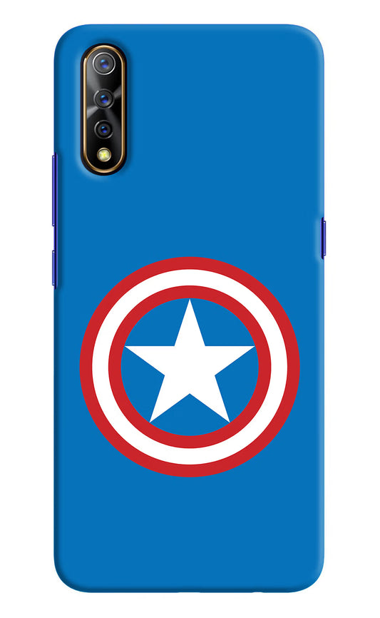 Captain America Logo Vivo S1/Z1x Hard Case Back Cover by Casekaro