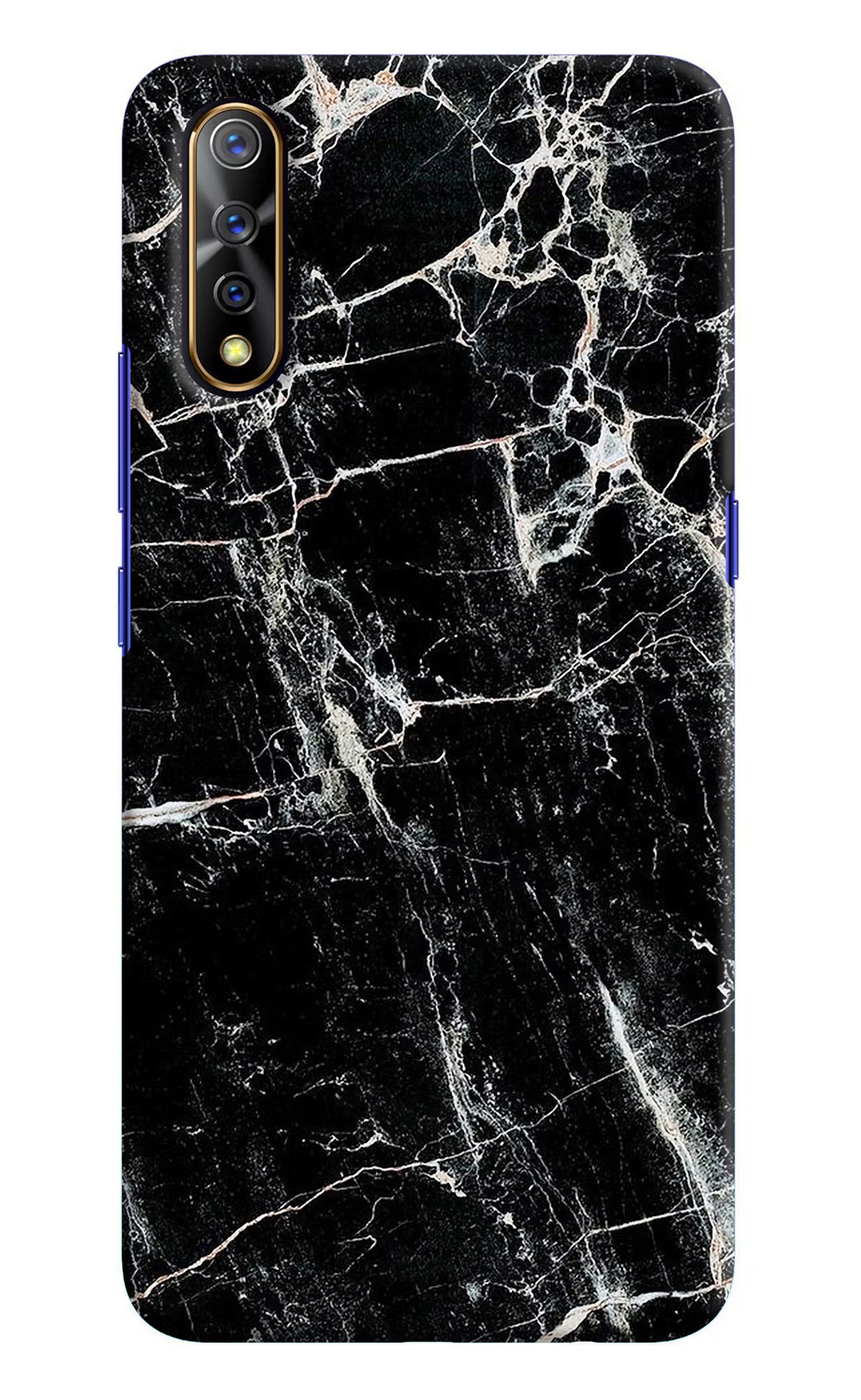 Black Marble Texture Vivo S1/Z1x Hard Case Back Cover by Casekaro