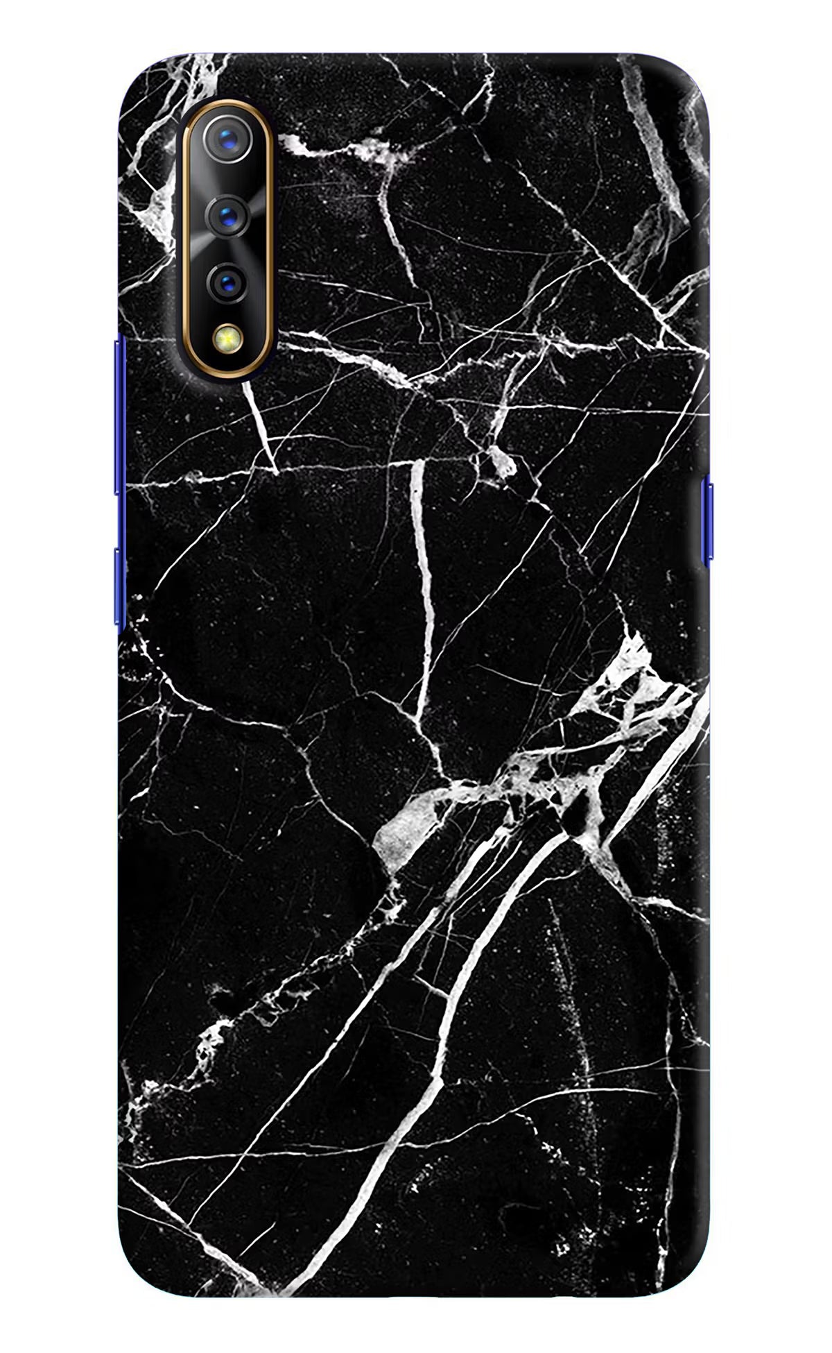 Black Marble Pattern Vivo S1/Z1x Hard Case Back Cover by Casekaro
