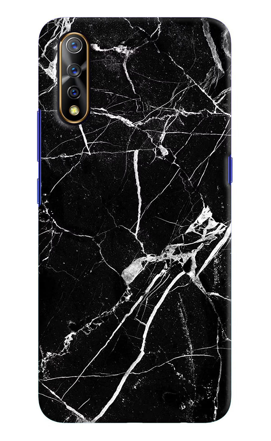 Black Marble Pattern Vivo S1/Z1x Back Cover, Hard case