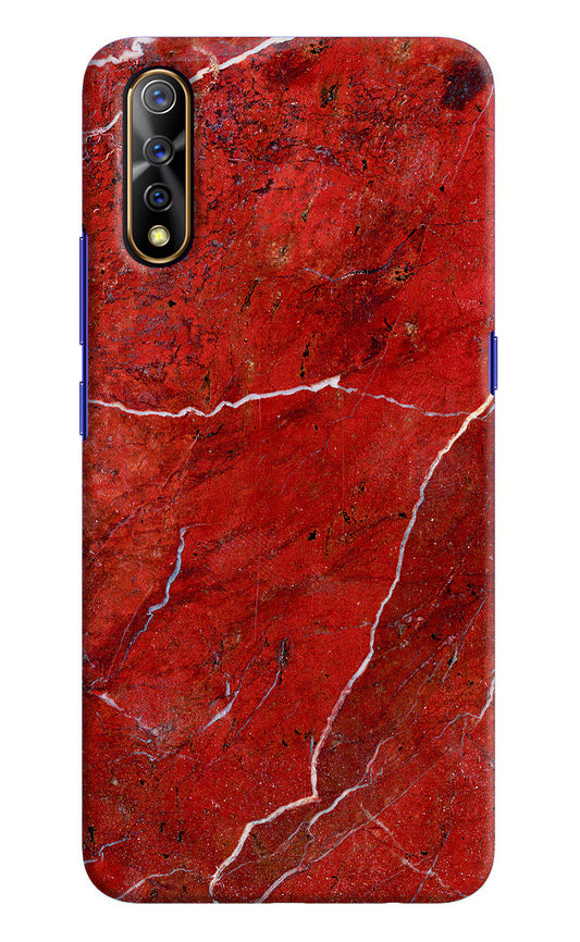 Red Marble Design Vivo S1/Z1x Hard Case Back Cover by Casekaro