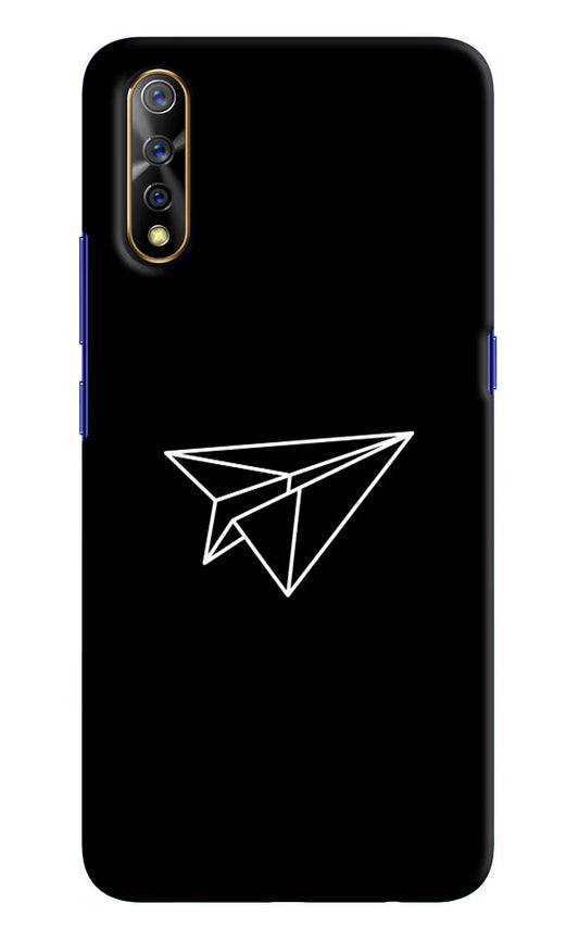 Paper Plane White Vivo S1/Z1x Hard Case Back Cover by Casekaro