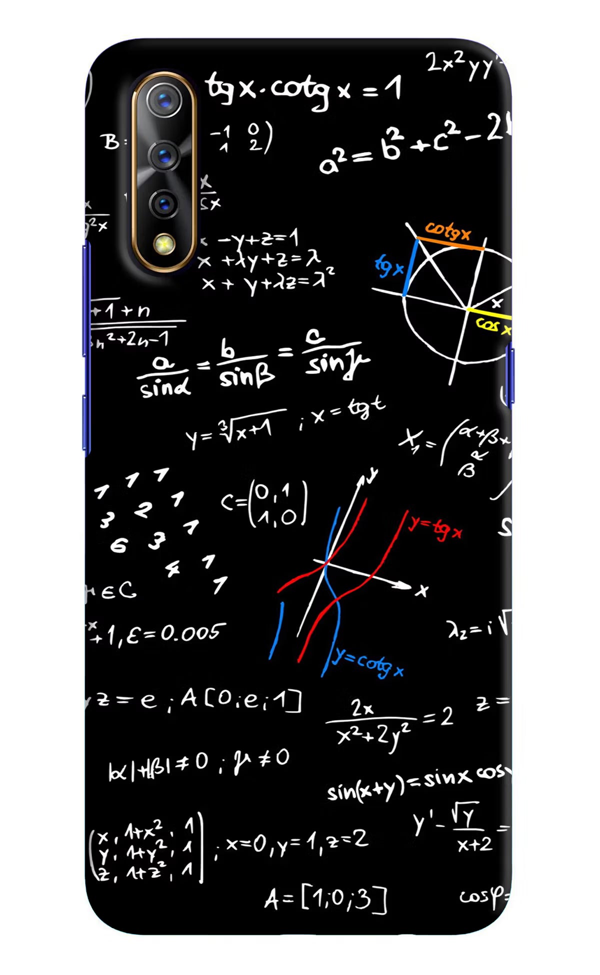Mathematics Formula Vivo S1/Z1x Hard Case Back Cover by Casekaro