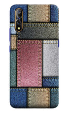 Multicolor Jeans Vivo S1/Z1x Hard Case Back Cover by Casekaro