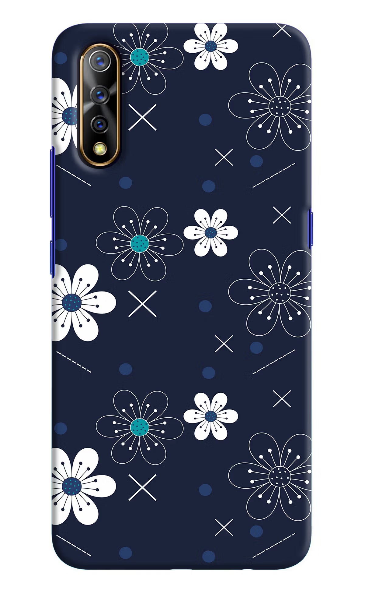 Flowers Vivo S1/Z1x Hard Case Back Cover by Casekaro