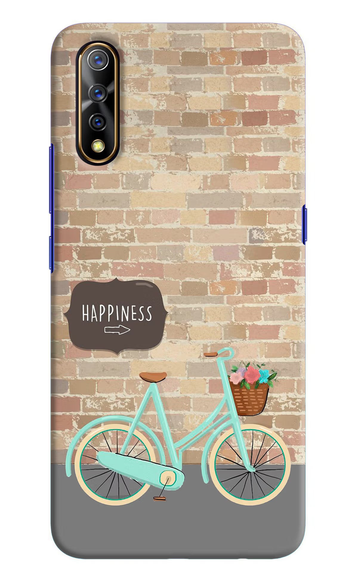 Happiness Artwork Vivo S1/Z1x Hard Case Back Cover by Casekaro