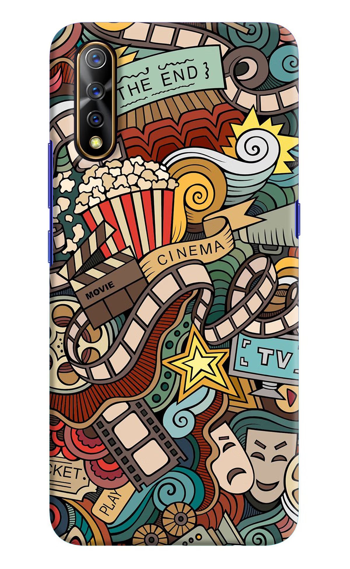 Cinema Abstract Vivo S1/Z1x Hard Case Back Cover by Casekaro