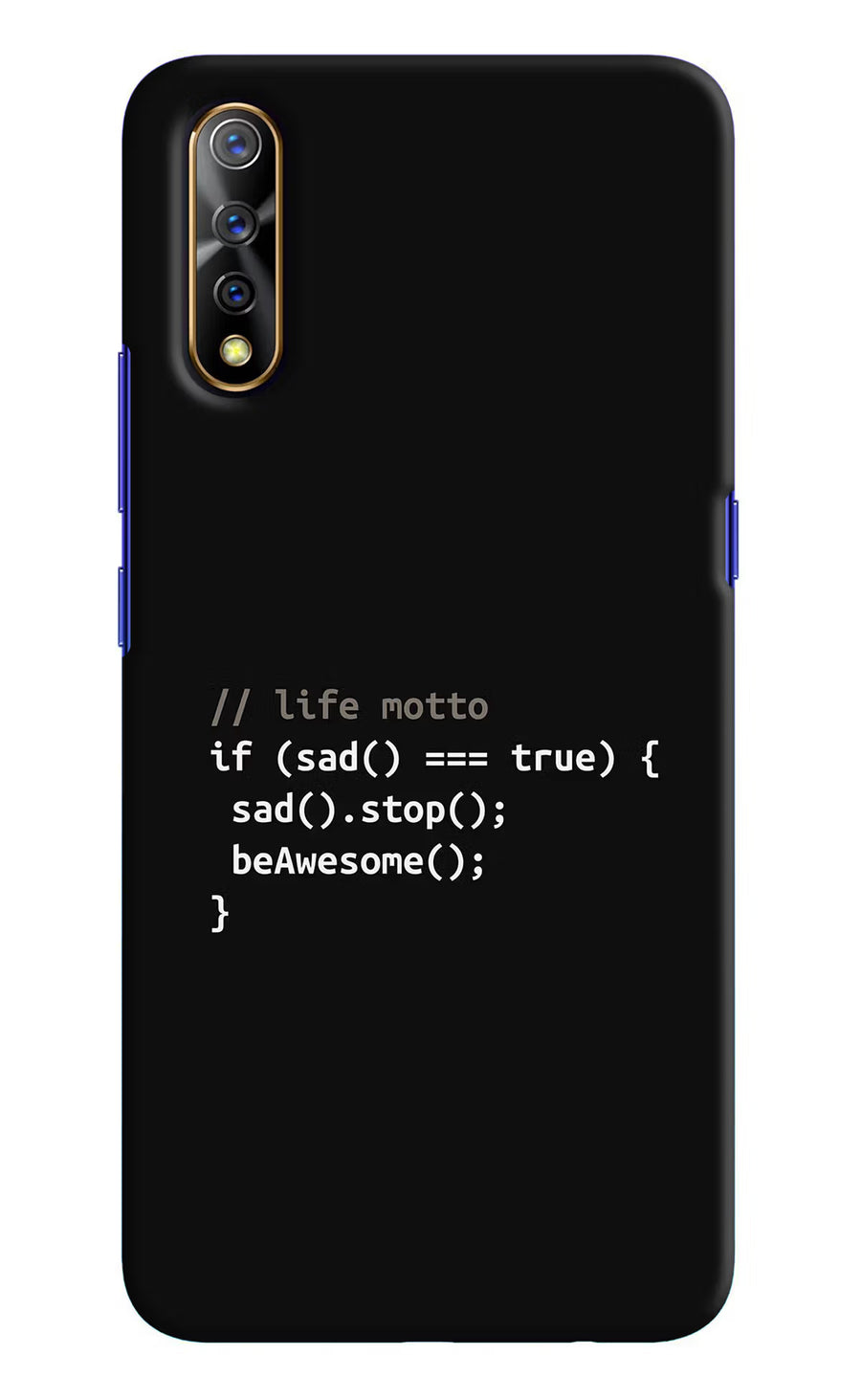 Life Motto Code Vivo S1/Z1x Back Cover, Hard case