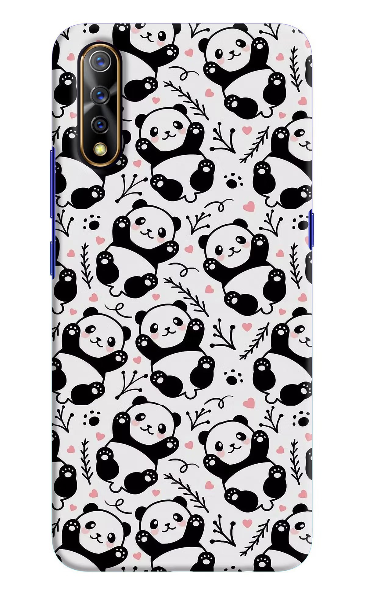 Cute Panda Vivo S1/Z1x Hard Case Back Cover by Casekaro