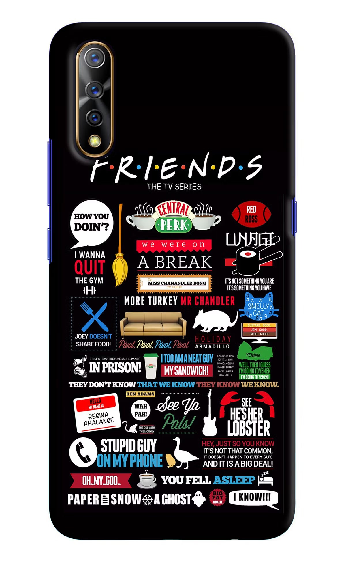 FRIENDS Vivo S1/Z1x Hard Case Back Cover by Casekaro