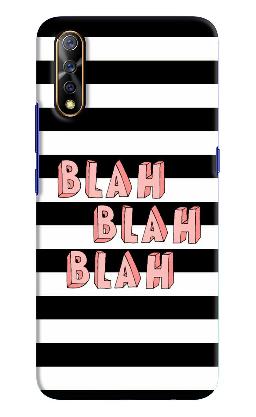 Blah Blah Blah Vivo S1/Z1x Back Cover, Hard case