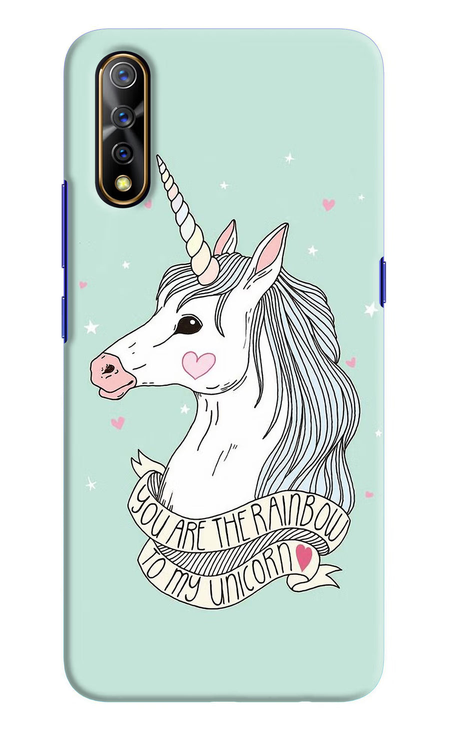 Unicorn Wallpaper Vivo S1/Z1x Back Cover, Hard case