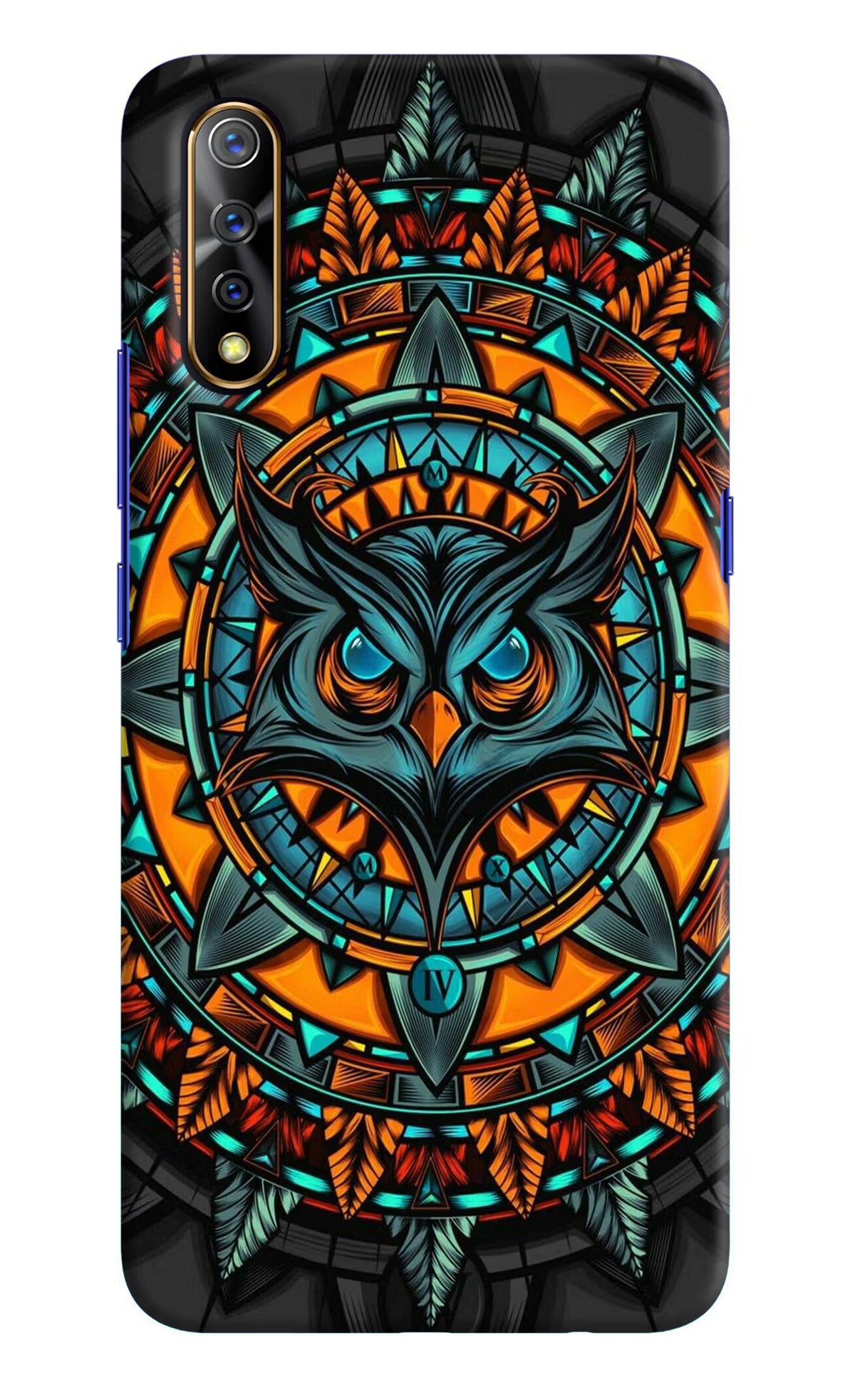Angry Owl Art Vivo S1/Z1x Hard Case Back Cover by Casekaro
