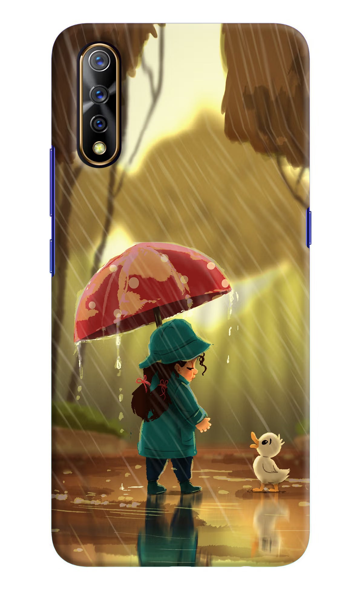 Rainy Day Vivo S1/Z1x Hard Case Back Cover by Casekaro
