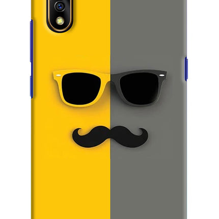 Sunglasses with Mustache Vivo S1/Z1x Hard Case Back Cover by Casekaro