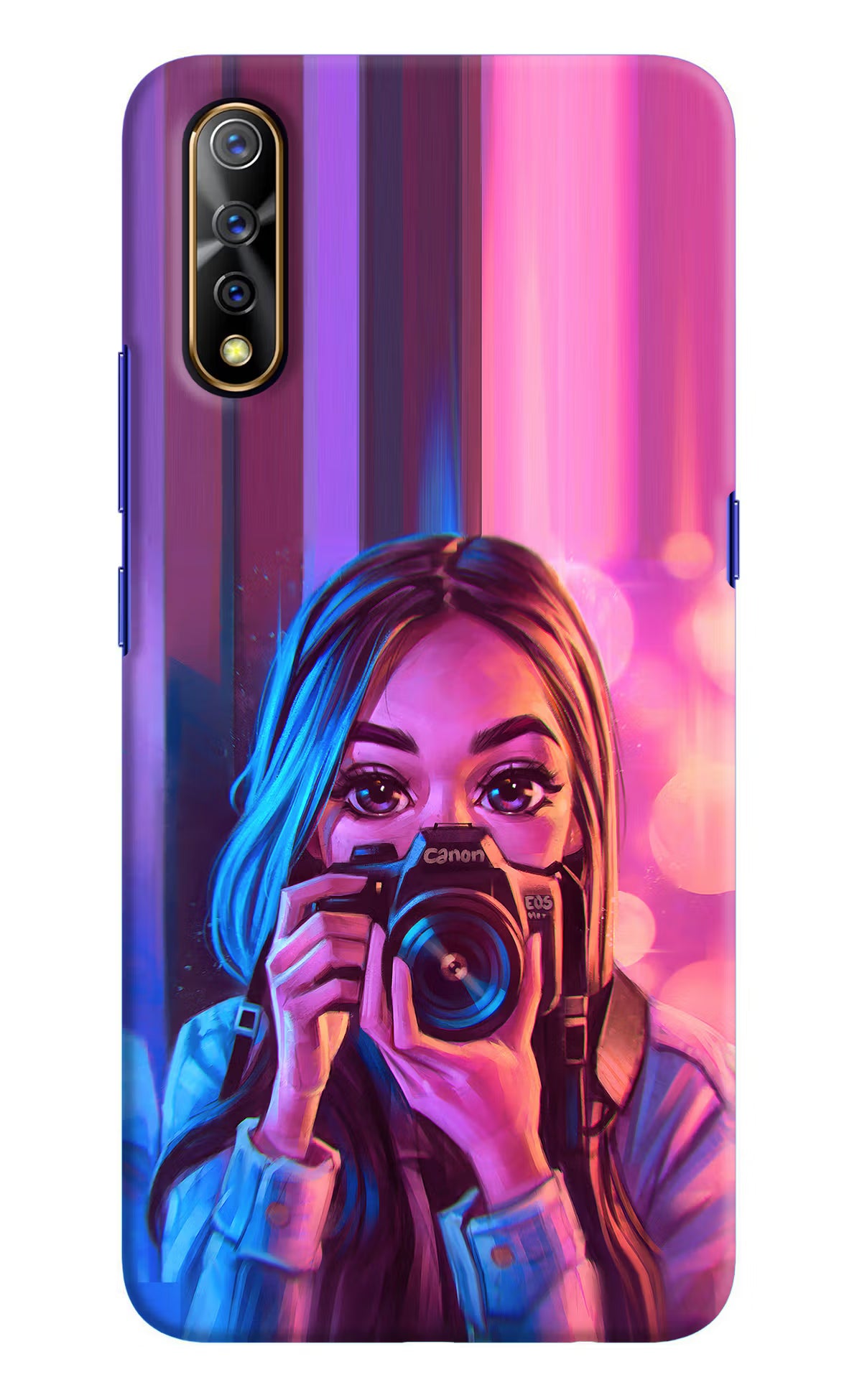 Girl Photographer Vivo S1/Z1x Hard Case Back Cover by Casekaro
