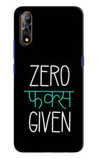 Zero Fucks Given Vivo S1/Z1x Hard Case Back Cover by Casekaro
