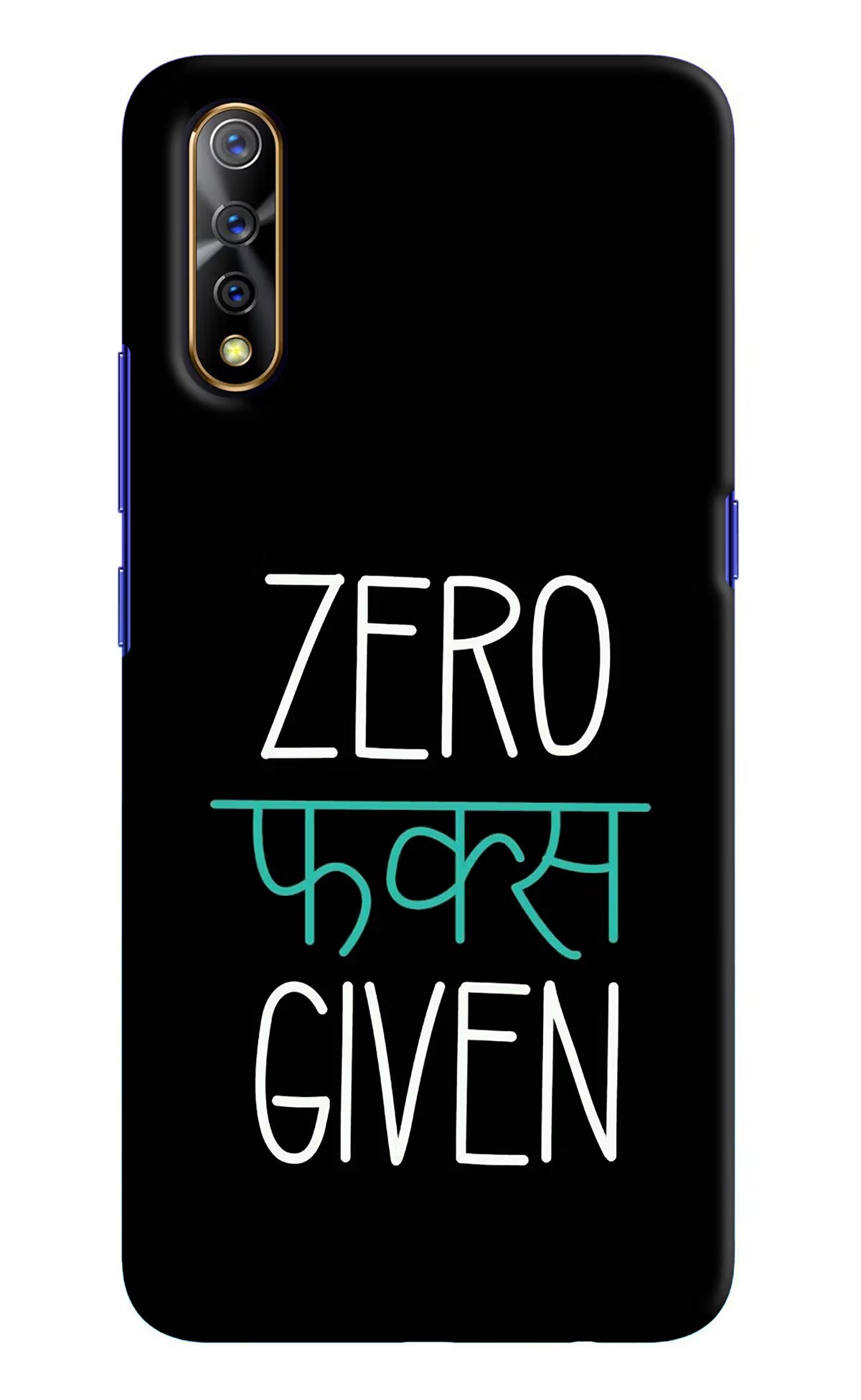 Zero Fucks Given Vivo S1/Z1x Hard Case Back Cover by Casekaro