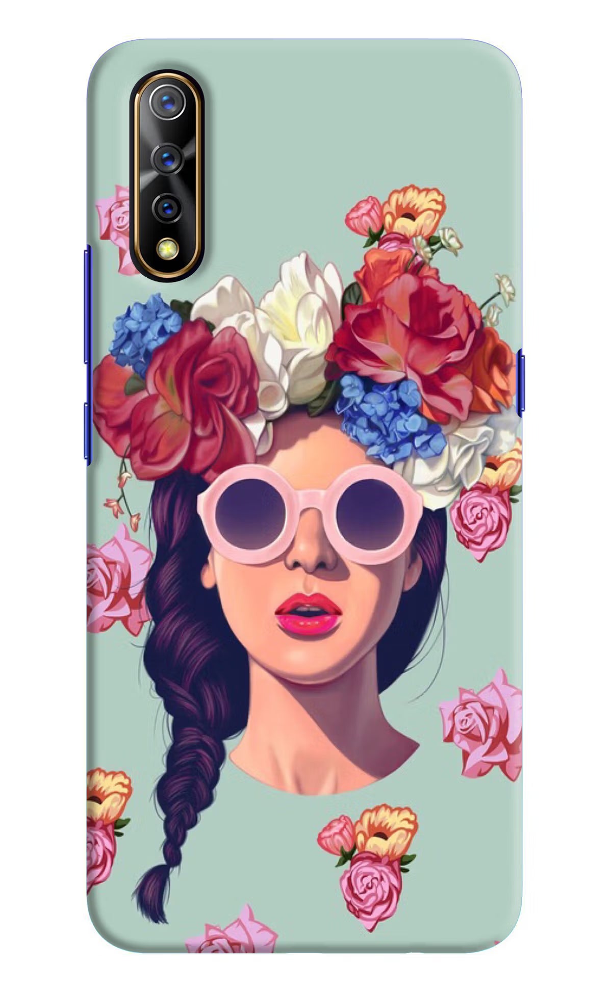 Pretty Girl Vivo S1/Z1x Hard Case Back Cover by Casekaro