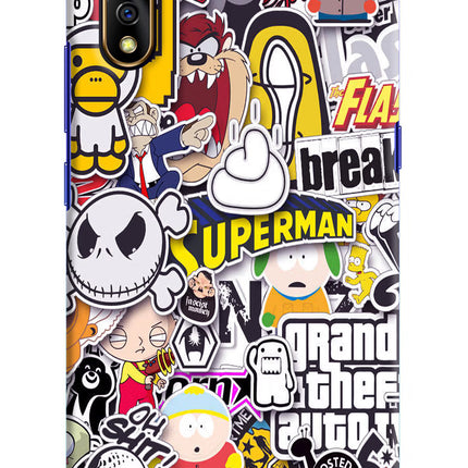 Sticker Bomb Vivo S1/Z1x Hard Case Back Cover by Casekaro