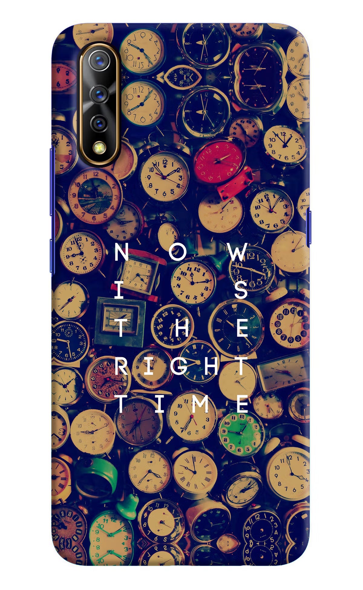 Now is the Right Time Quote Vivo S1/Z1x Hard Case Back Cover by Casekaro