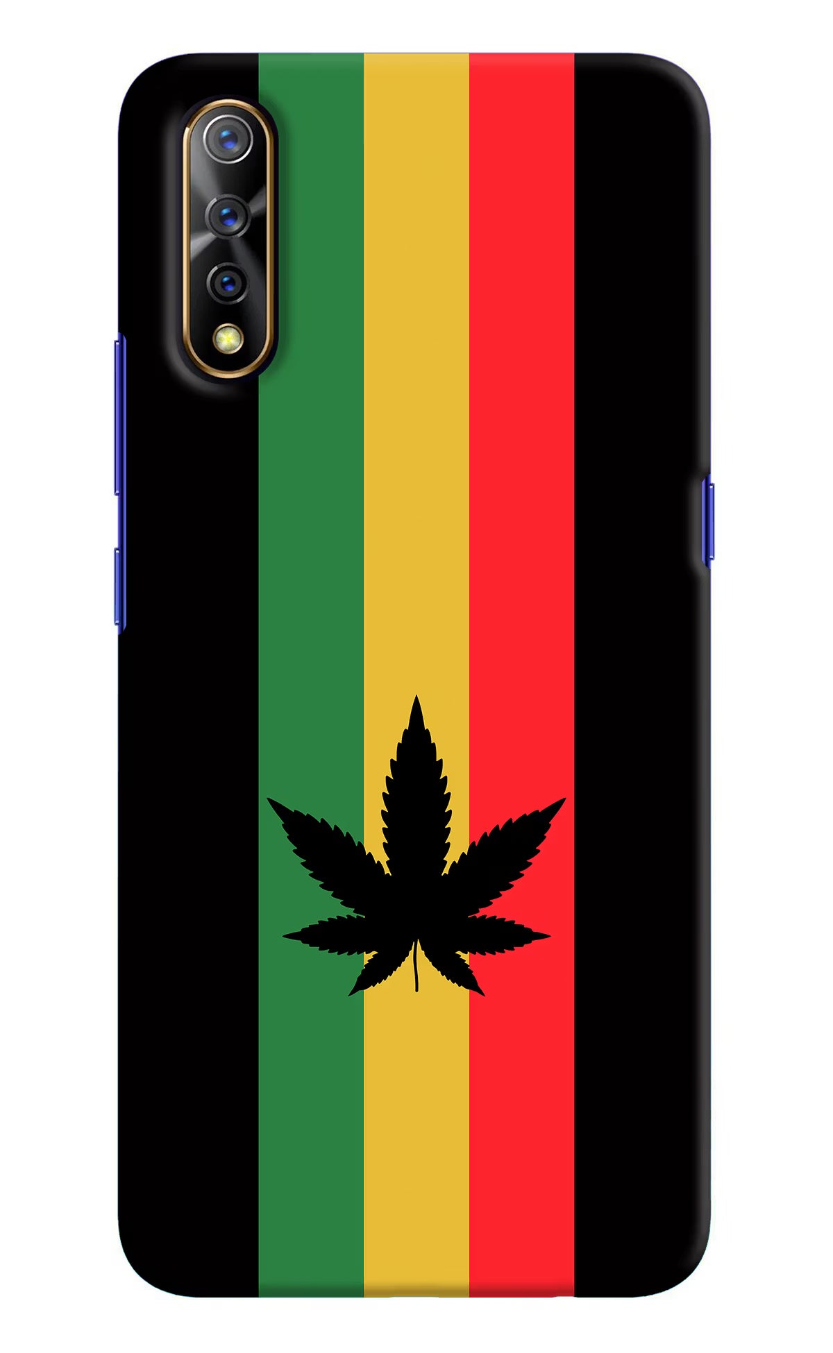 Weed Flag Vivo S1/Z1x Hard Case Back Cover by Casekaro