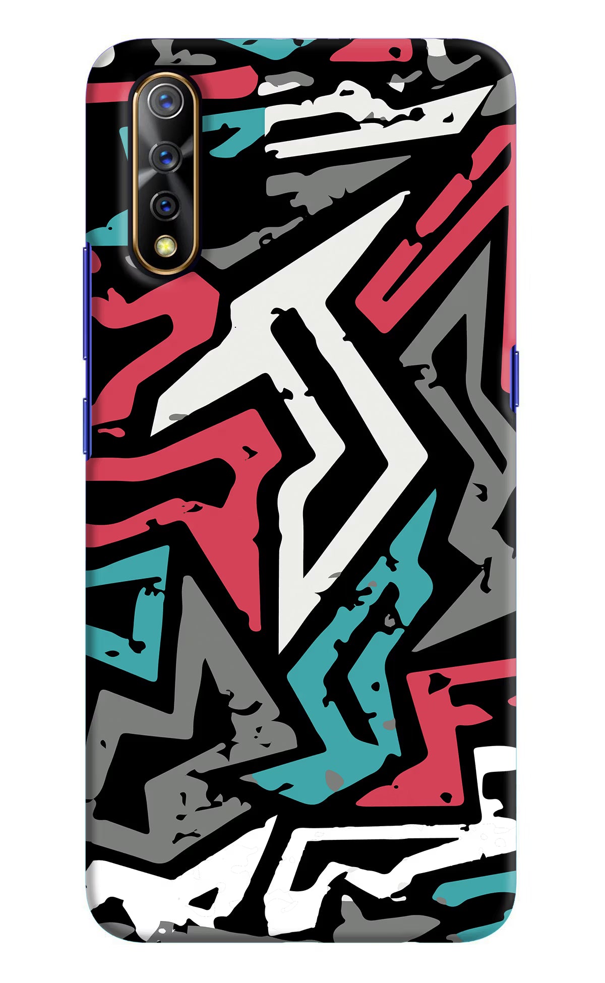 Geometric Graffiti Vivo S1/Z1x Hard Case Back Cover by Casekaro