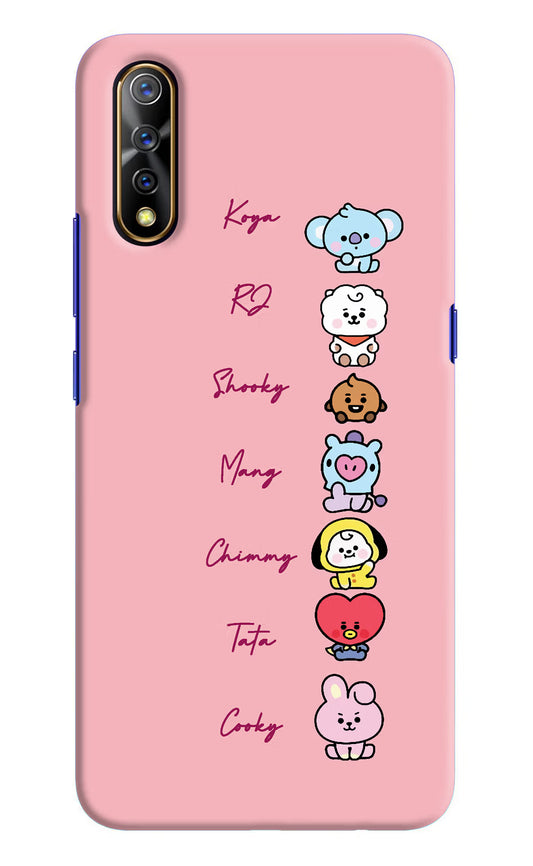 BTS names Vivo S1/Z1x Hard Case Back Cover by Casekaro