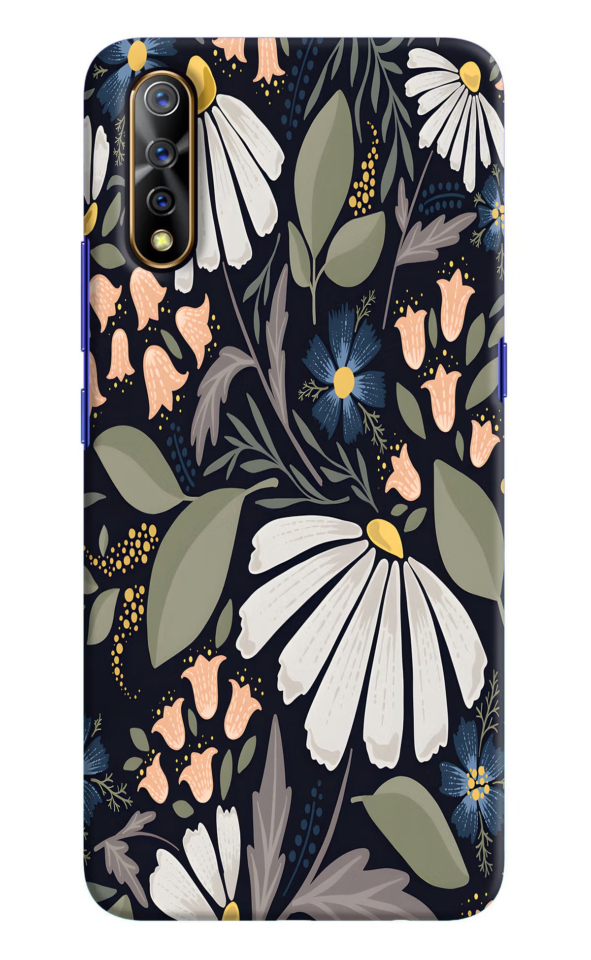 Flowers Art Vivo S1/Z1x Hard Case Back Cover by Casekaro