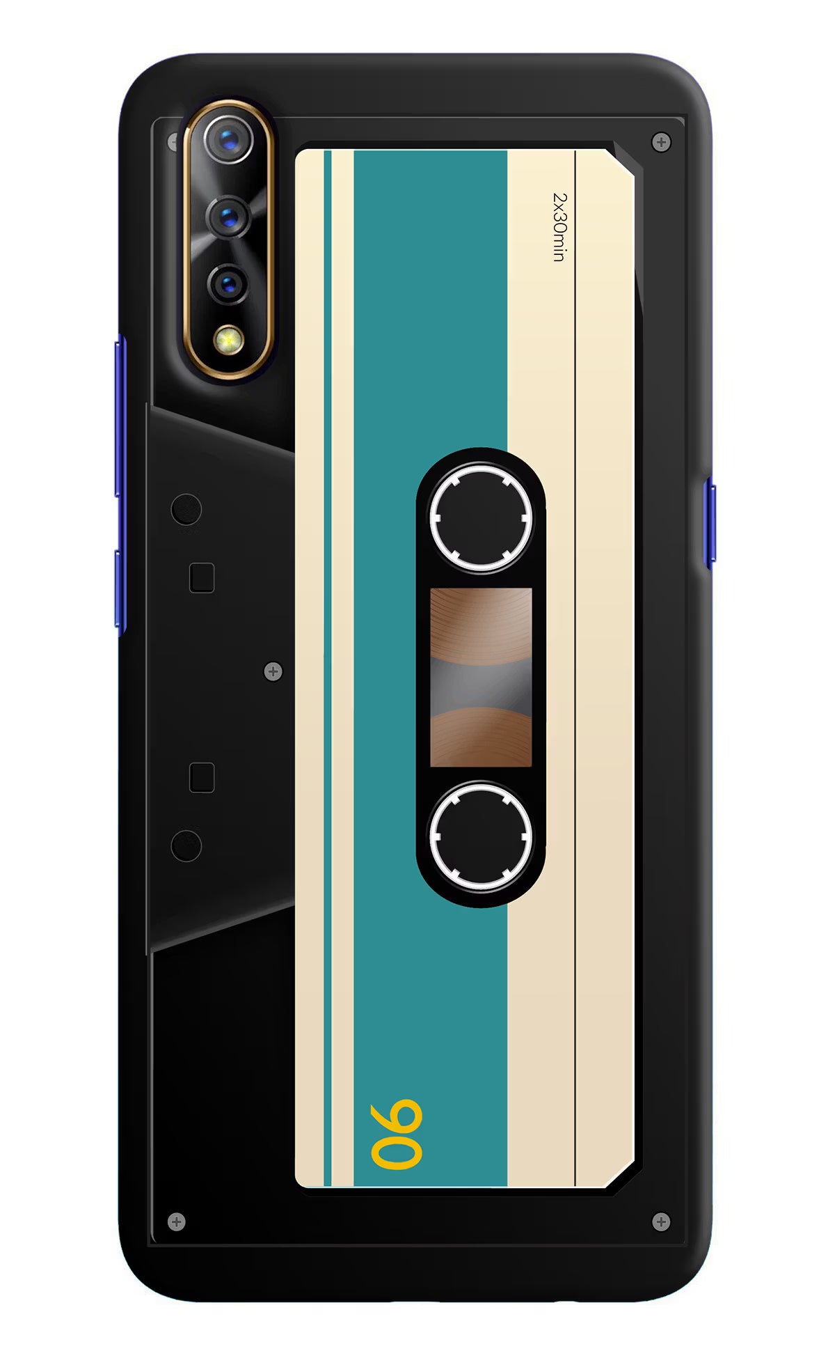 Cassette Vivo S1/Z1x Hard Case Back Cover by Casekaro