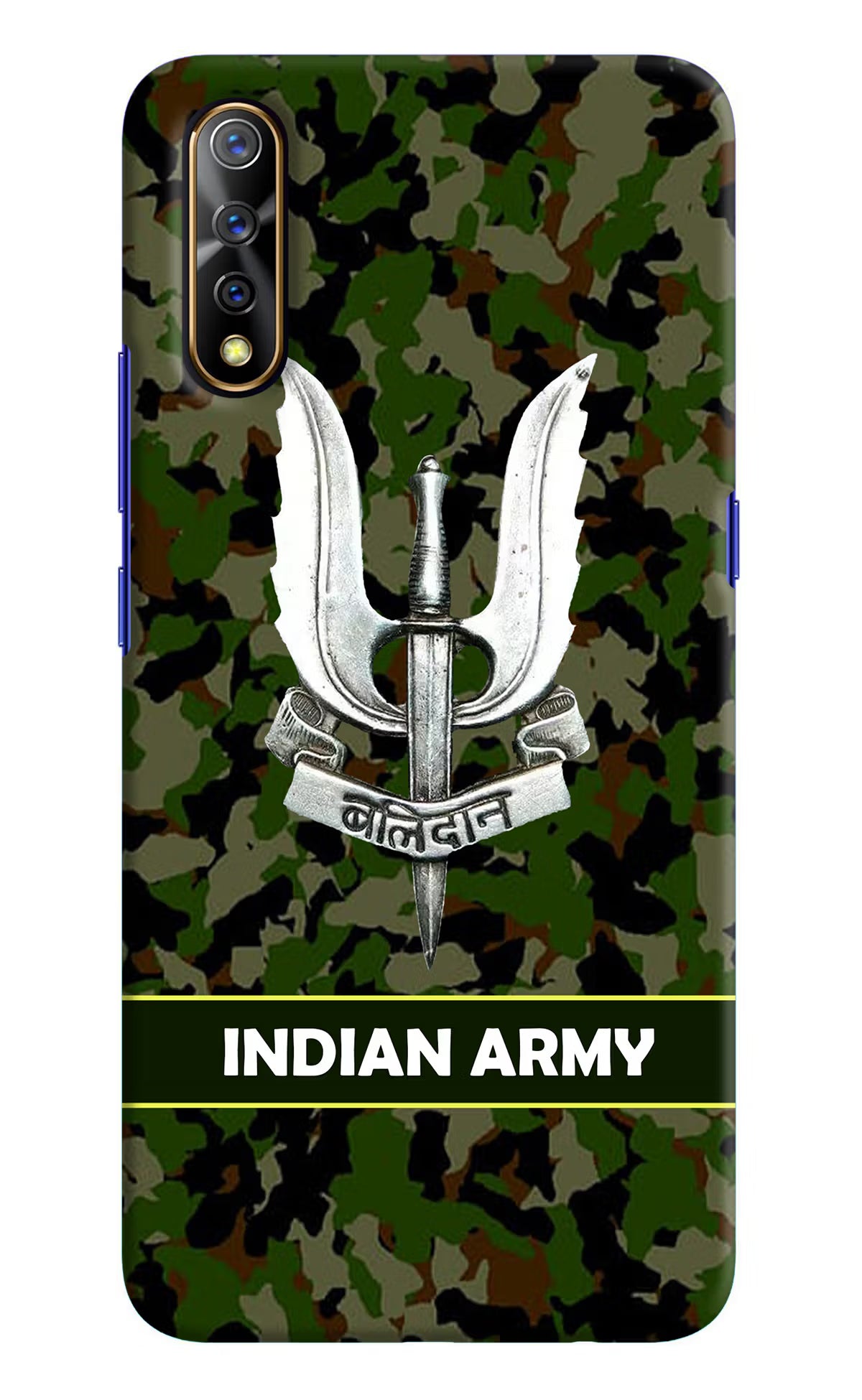 Balidan Indian Logo Vivo S1/Z1x Hard Case Back Cover by Casekaro