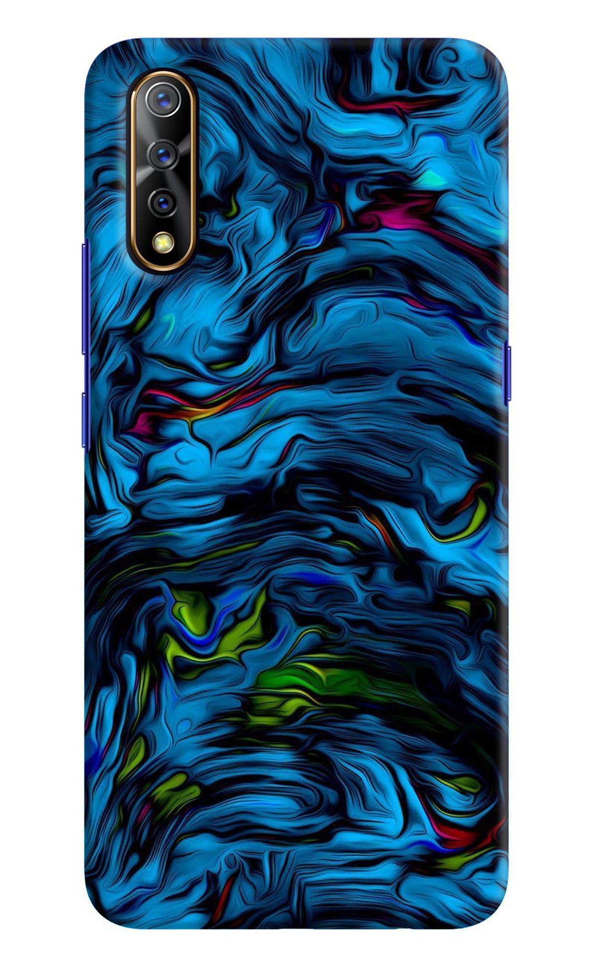 Dark Blue Abstract Vivo S1/Z1x Back Cover