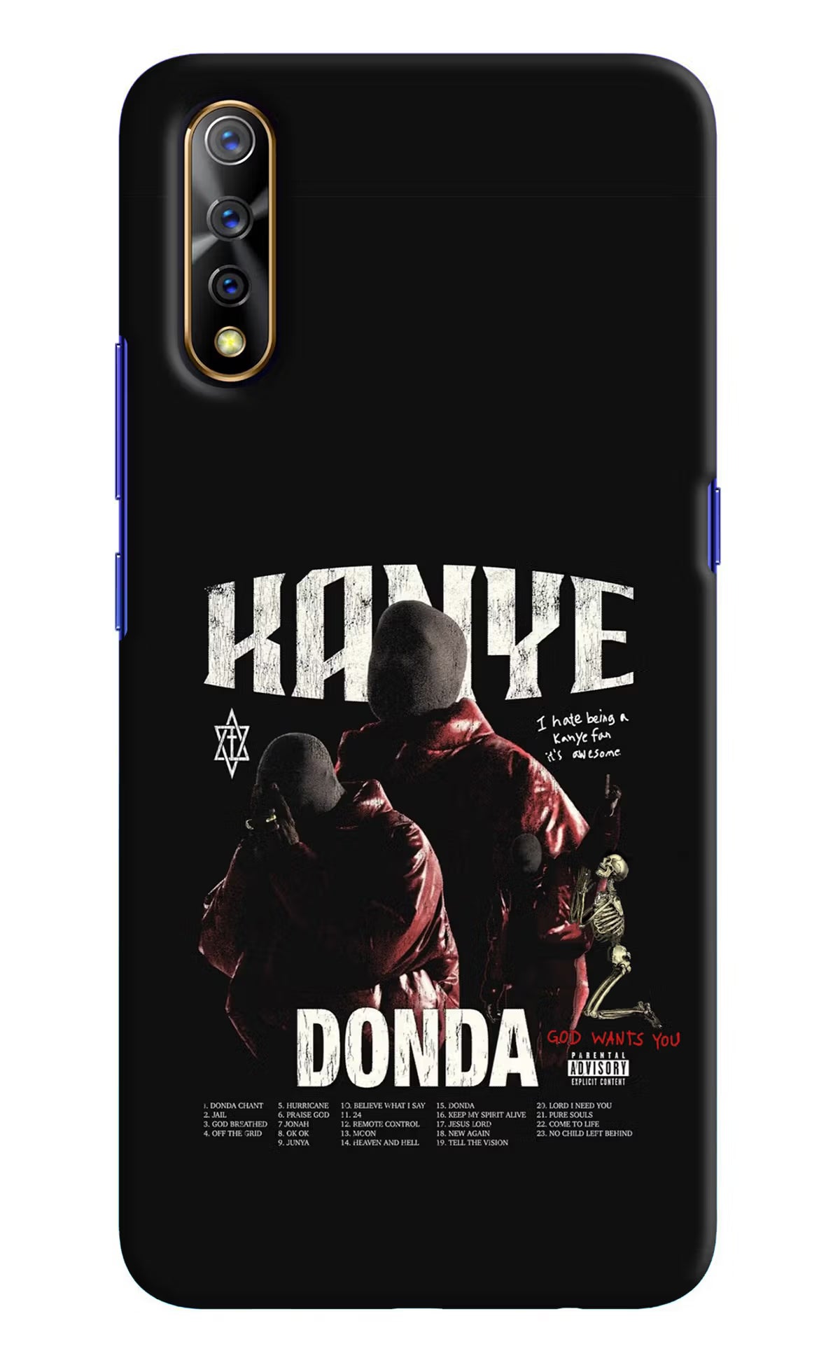 Donda Kanye West Vivo S1/Z1x Hard Case Back Cover by Casekaro