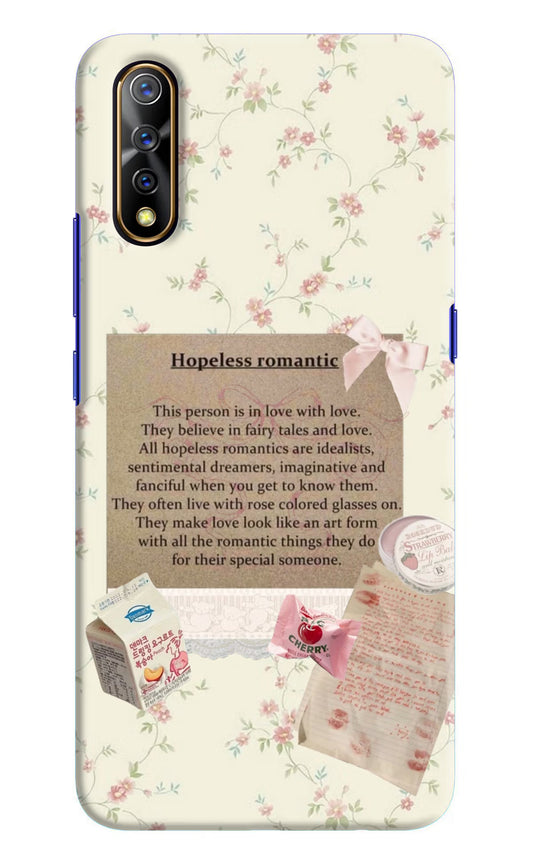 Hopeless Romantic Vivo S1/Z1x Hard Case Back Cover by Casekaro