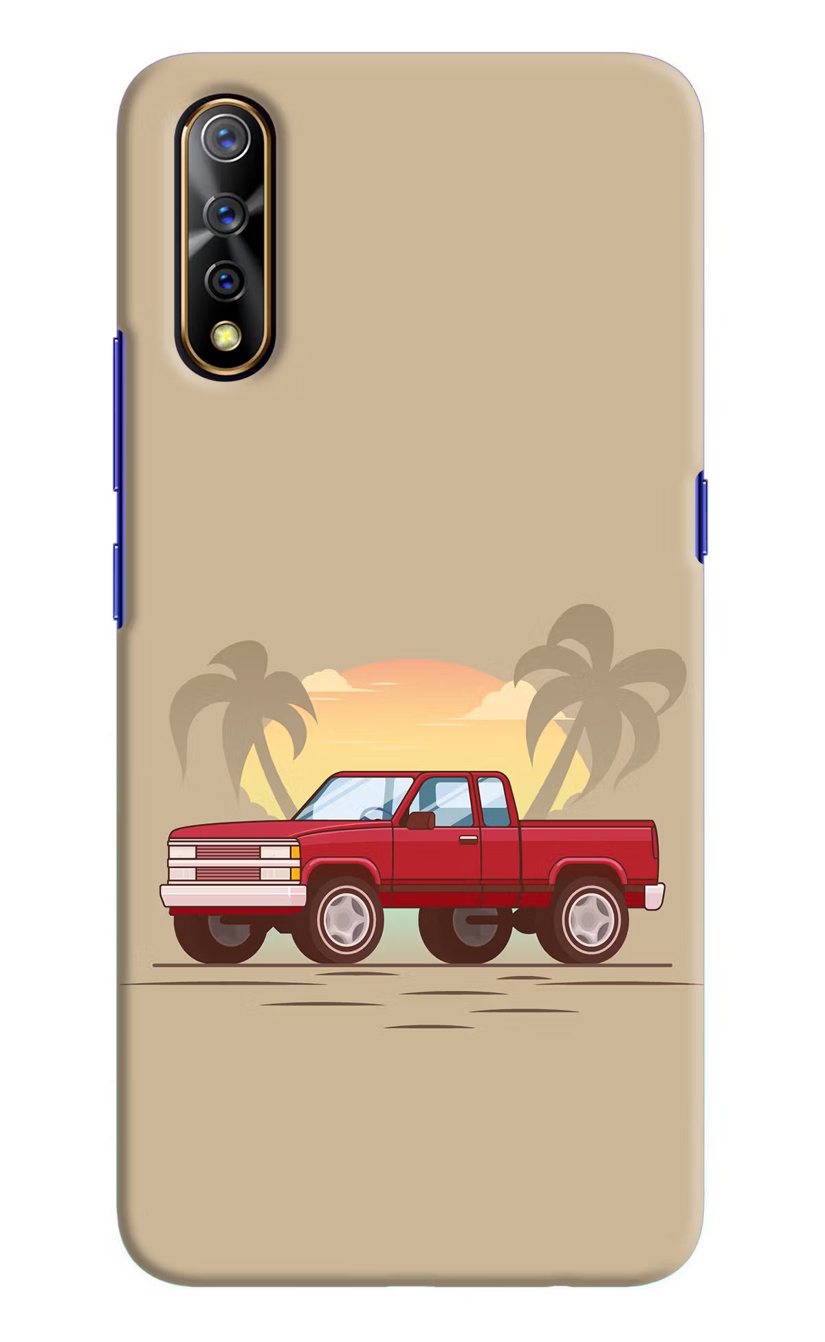 Desert Classic Drive Vivo S1/Z1x Hard Case Back Cover by Casekaro