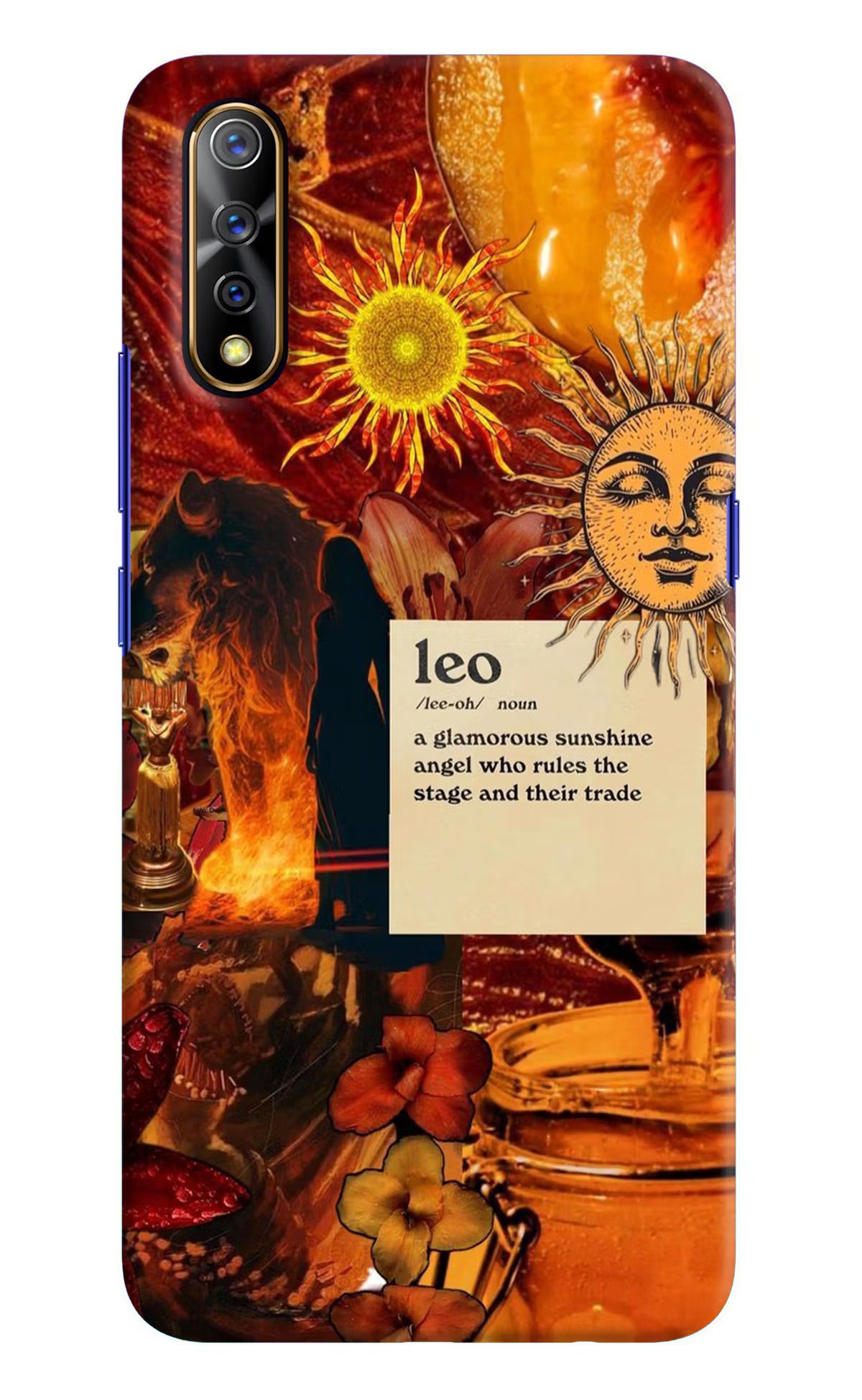 Leo Zodiac Vivo S1/Z1x Hard Case Back Cover by Casekaro