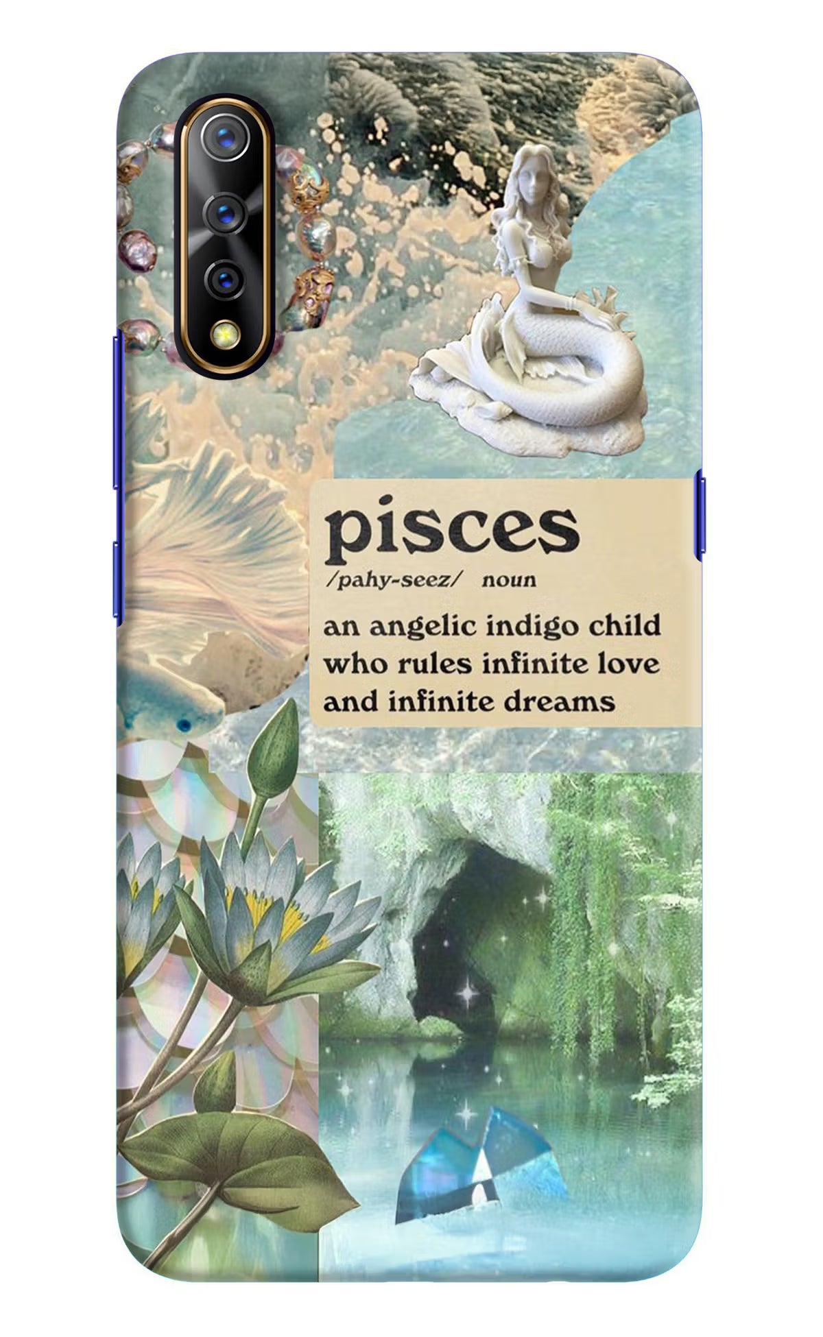 Pisces Zodiac Vivo S1/Z1x Hard Case Back Cover by Casekaro