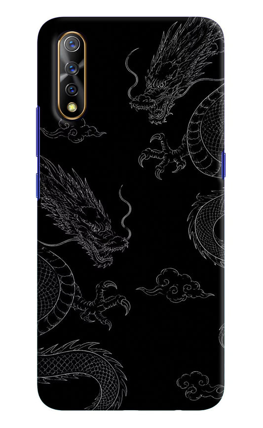 Twin Dragons Vivo S1/Z1x Hard Case Back Cover by Casekaro