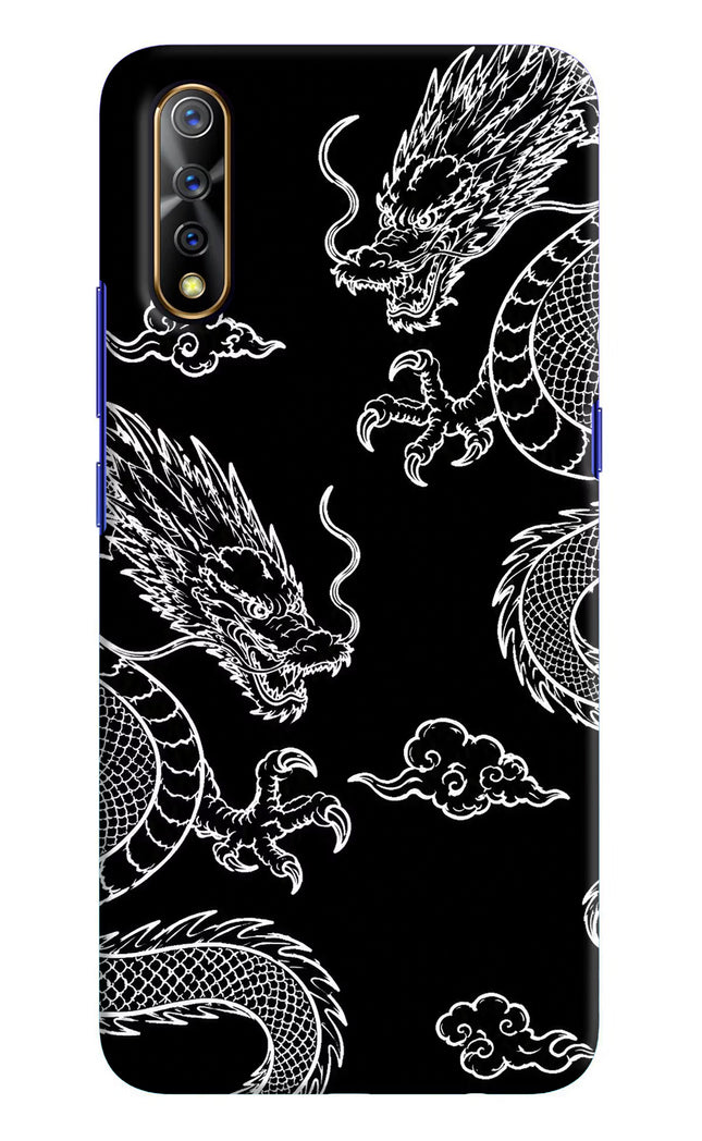 Twin Dragons Vivo S1/Z1x Hard Case Back Cover by Casekaro