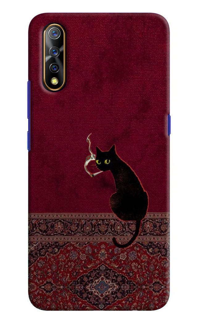 Midnight Cat Vivo S1/Z1x Hard Case Back Cover by Casekaro