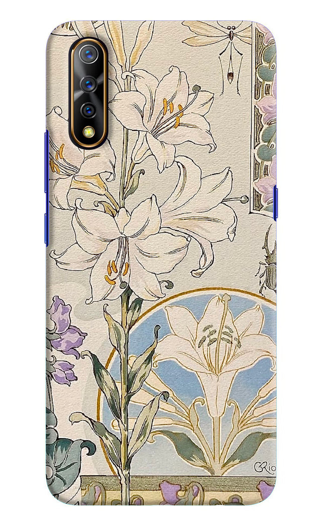 White Lily Vivo S1/Z1x Hard Case Back Cover by Casekaro