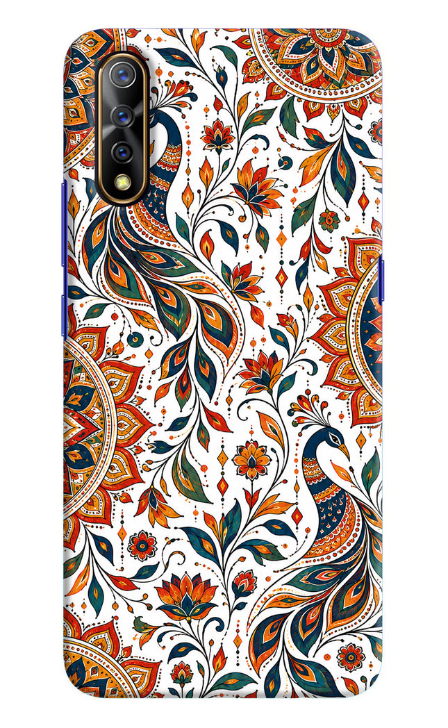 White Mayura Vivo S1/Z1x Hard Case Back Cover by Casekaro