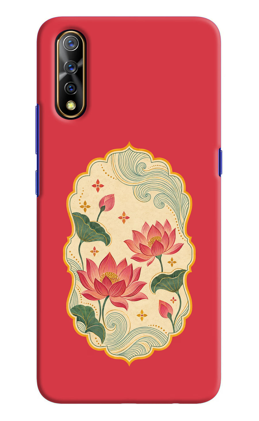 Pink Lotus Vivo S1/Z1x Back Cover, Hard case
