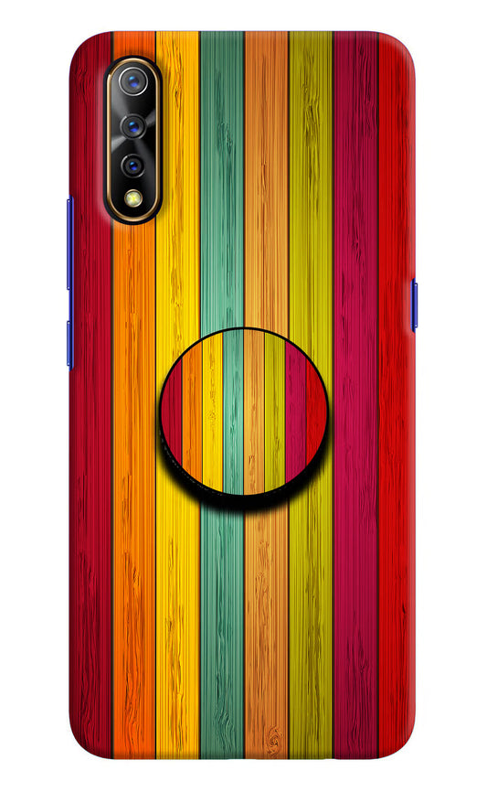 Multicolor Wooden Vivo S1/Z1x Pop Case by Casekaro