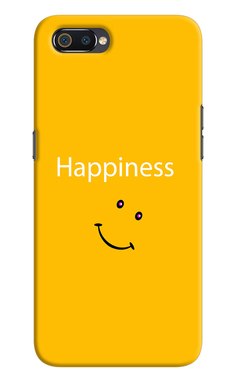 Happiness With Smiley Realme C2 Back Cover, Hard case