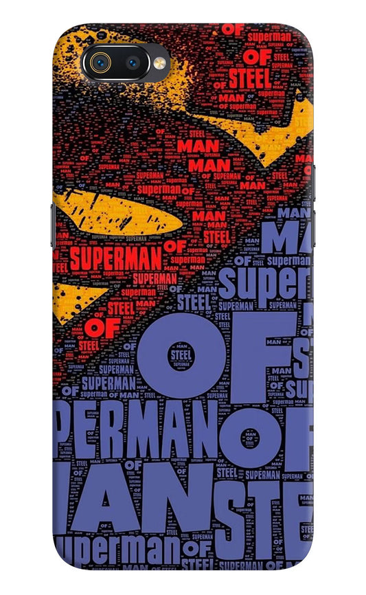Superman Realme C2 Hard Case Back Cover by Casekaro