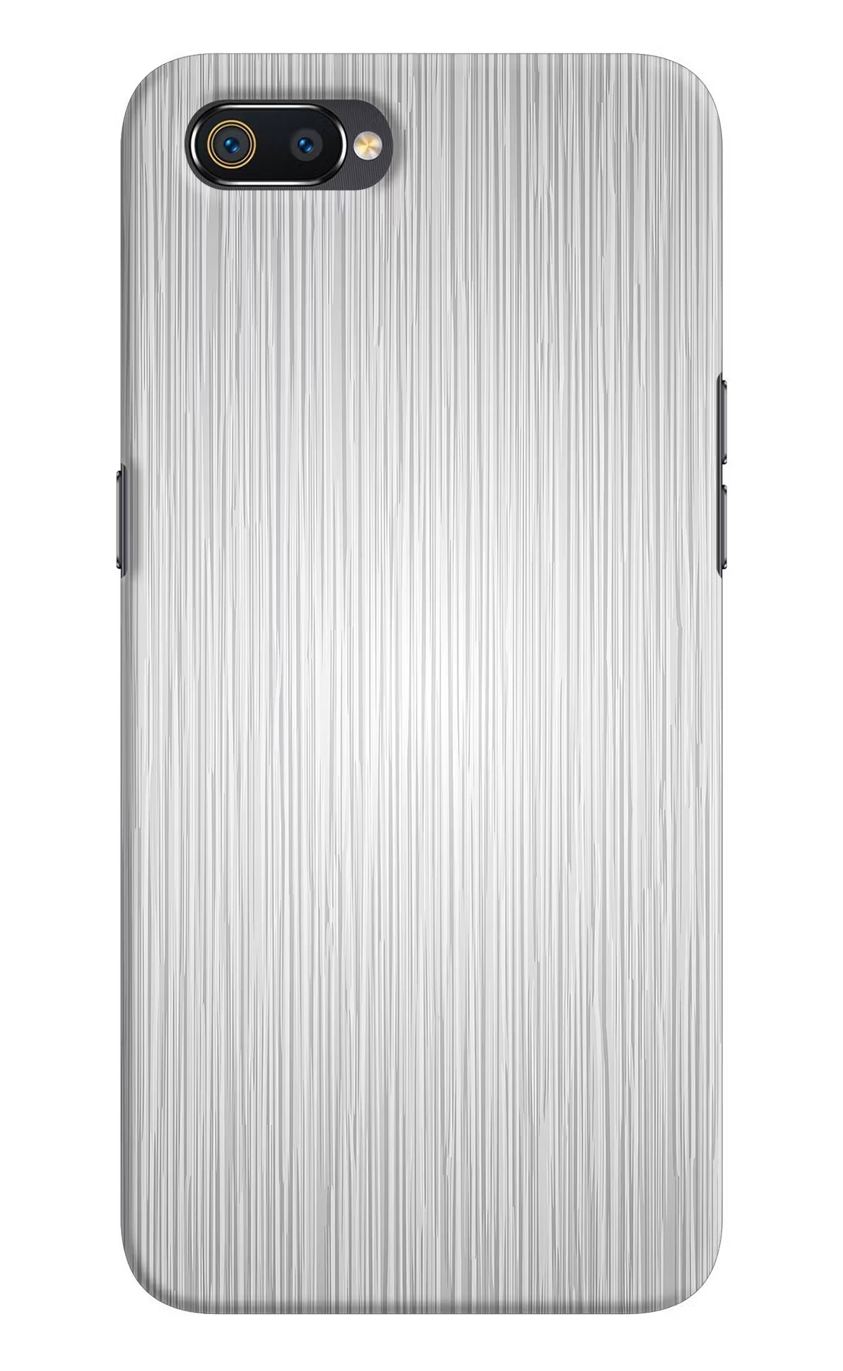 Wooden Grey Texture Realme C2 Hard Case Back Cover by Casekaro