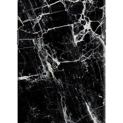 Black Marble Texture Realme C2 Hard Case Back Cover by Casekaro